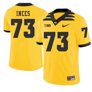 Men's Iowa Hawkeyes #73 Cody Inces Gold 2019 Alternate Football Jersey 663707-579