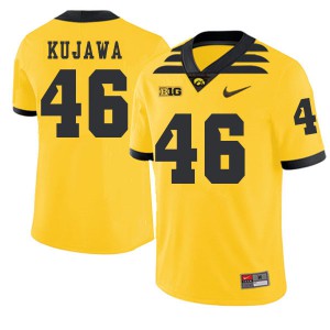 Mens Iowa #46 Tommy Kujawa Gold 2019 Alternate Stitch Jersey 483014-828