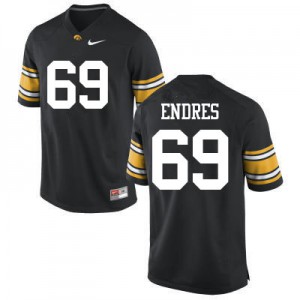 Mens Iowa #69 Tyler Endres Black Official Jersey 202190-452
