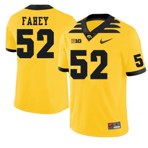 Men Iowa #52 Asher Fahey Gold Embroidery Jersey 833362-849