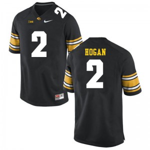 Mens Iowa #2 Deuce Hogan Black Official Jerseys 528951-943