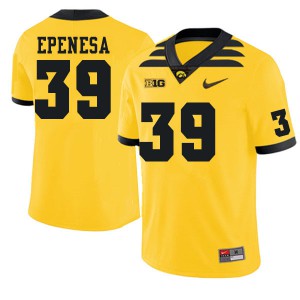 Men Iowa #39 Eric Epenesa Gold College Jerseys 508526-733