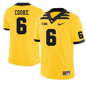 Men Iowa #6 Gavin Cooke Gold High School Jerseys 317690-431