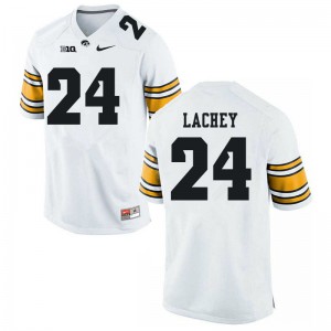 Men Hawkeyes #24 Luke Lachey White NCAA Jersey 531864-922
