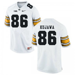 Men Hawkeyes #86 Tommy Kujawa White Football Jerseys 884152-148