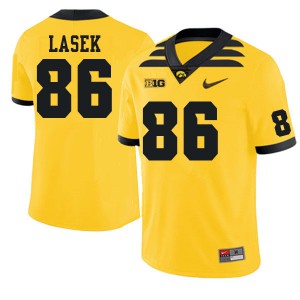 Men Hawkeyes #86 Zack Lasek Gold University Jersey 562037-809