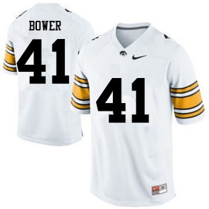 Men's Iowa #41 Bo Bower White Stitched Jersey 830279-775