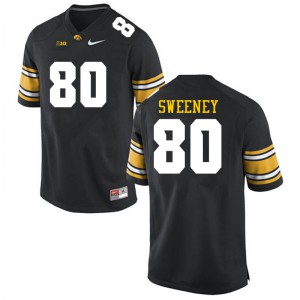 Men's Iowa #80 Brennan Sweeney Black Player Jersey 806525-871