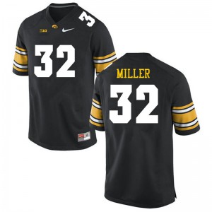Mens Iowa #32 Eli Miller Black Football Jersey 952740-655