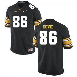 Men's Iowa Hawkeyes #86 Jeff Bowie Black College Jersey 249158-289