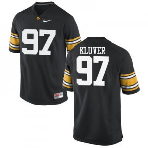 Men Iowa #97 Tyler Kluver Black Stitched Jersey 532779-708