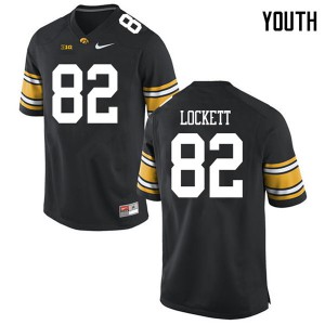 Youth Iowa #82 Calvin Lockett Black Official Jerseys 138369-901