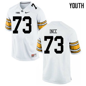 Youth Iowa #73 Cody Ince White Stitch Jersey 414240-278
