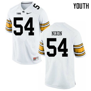 Youth Iowa #54 Daviyon Nixon White Football Jerseys 983708-932