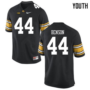 Youth Iowa #44 Seth Benson Black Official Jerseys 802883-763