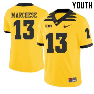 Youth Iowa #13 Henry Marchese Gold 2019 Alternate Football Jersey 495417-374