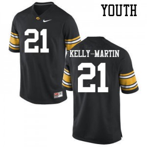 Youth Iowa #21 Ivory Kelly-Martin Black Football Jerseys 232238-819