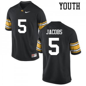 Youth Iowa #5 Jestin Jacobs Black Player Jersey 389920-466