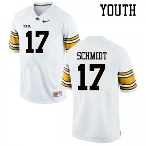 Youth University of Iowa #17 Ryan Schmidt White Player Jerseys 415693-271