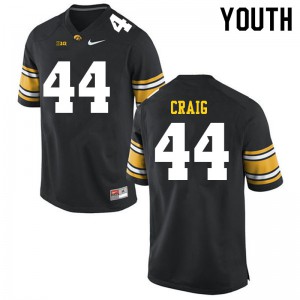 Youth Iowa #44 Deontae Craig Black Embroidery Jerseys 788285-338