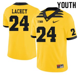 Youth Iowa #24 Luke Lachey Gold University Jersey 778010-255