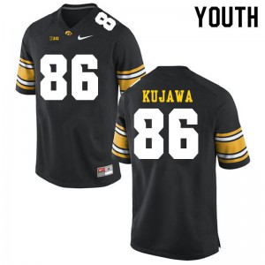 Youth University of Iowa #86 Tommy Kujawa Black Official Jersey 835432-461