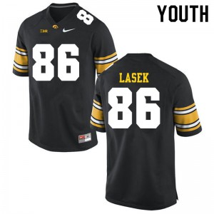 Youth Iowa #86 Zack Lasek Black College Jerseys 441885-498