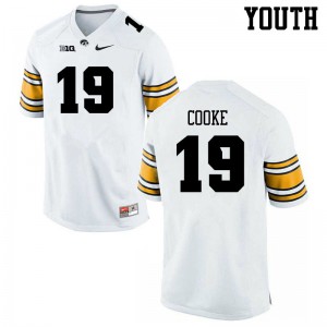 Youth Iowa #19 Gaven Cooke White Stitched Jerseys 413667-268