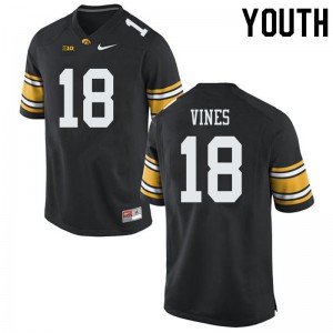 Youth Iowa #18 Diante Vines Black Player Jersey 739723-195