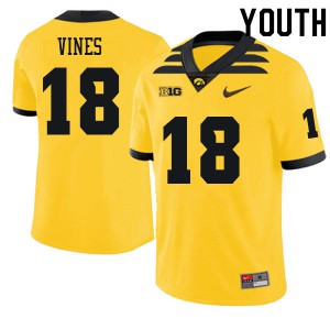 Youth Iowa #18 Diante Vines Gold College Jerseys 955019-821