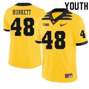 Youth Iowa #48 Ethan Hurkett Gold Player Jerseys 665909-496