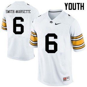 Youth Iowa #6 Ihmir Smith-Marsette White College Jerseys 764453-736